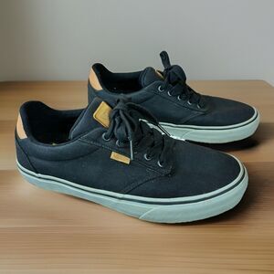 Vans Off The Wall Shoes Mens Size 8.5 Black Low Top Skate Casual Sneakers